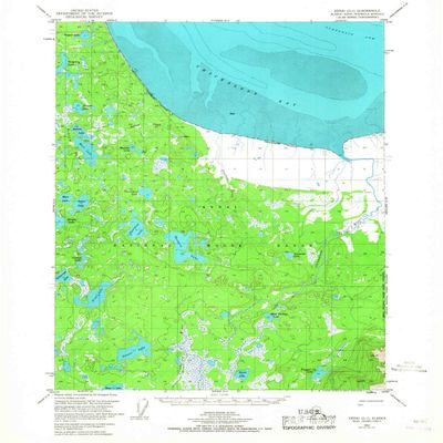 YellowMaps Kenai D 1 AK topo map, 1:63360 Scale, 15 X 15 Minute, Historical, 1951, Updated 1967, 20.9 x 17.1 in - Tyvek