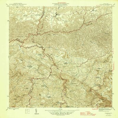 YellowMaps Florida PR topo map, 1:30000 Scale, 7.5 X 7.5 Minute, Historical, 1946, 21.2 x 19.9 in - Tyvek