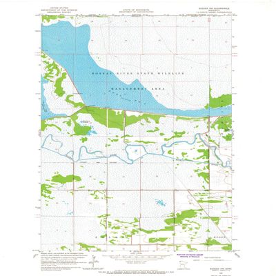 YellowMaps Badger NW MN topo map, 1:24000 Scale, 7.5 X 7.5 Minute, Historical, 1966, Updated 1967, 26.79 x 21.76 in - Tyvek