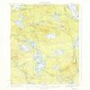 YellowMaps Nicatous Lake ME topo map, 1:62500 Scale, 15 X 15 Minute, Historical, 1934, 19.9 x 16.5 in - Polypropylene view 1