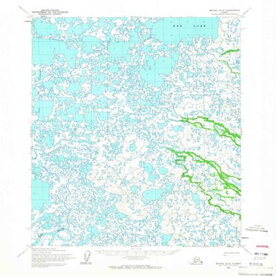 YellowMaps Bethel B 8 AK topo map, 1:63360 Scale, 15 X 15 Minute, Historical, 1954, Updated 1965, 20.9 x 17 in - Tyvek