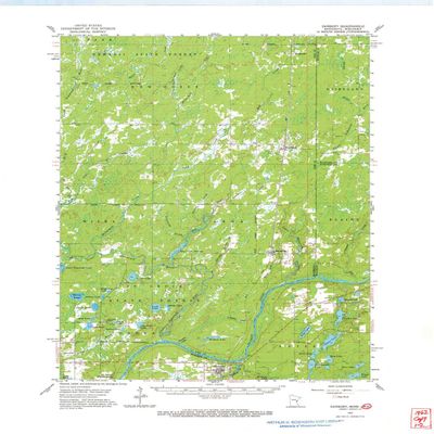 YellowMaps Danbury WI topo map, 1:62500 Scale, 15 X 15 Minute, Historical, 1962, Updated 1969, 27.23 x 21.53 in - Polypropylene