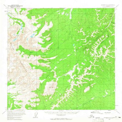 YellowMaps Iditarod D 2 AK topo map, 1:63360 Scale, 15 X 15 Minute, Historical, 1954, Updated 1965, 20.8 x 18 in - Polypropylene