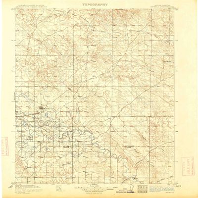 Newell SD topo map, 1:125000 Scale, 30 X 30 Minute, Historical, 1913, 19.8 x 15.6 in - Polypropylene