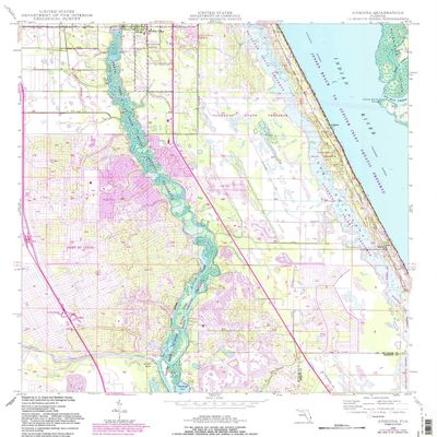 YellowMaps Ankona FL topo map, 1:24000 Scale, 7.5 X 7.5 Minute, Historical, 1948, Updated 1983, 26.9 x 23 in - Polypropylene