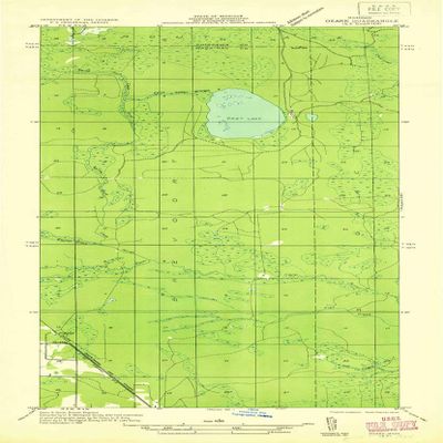 YellowMaps Ozark SE MI topo map, 1:31680 Scale, 7.5 X 7.5 Minute, Historical, 1931, 26.8 x 14.8 in - Tyvek