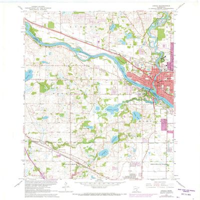 YellowMaps Anoka MN topo map, 1:24000 Scale, 7.5 X 7.5 Minute, Historical, 1967, Updated 1973, 27.23 x 21.53 in - Tyvek