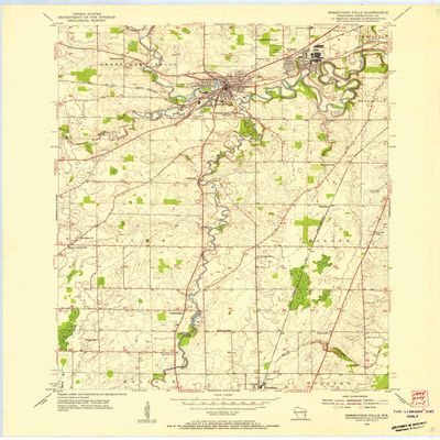 YellowMaps Sheboygan Falls WI topo map, 1:24000 Scale, 7.5 X 7.5 Minute, Historical, 1954, Updated 1956, 27.56 x 22.04 in - Tyvek