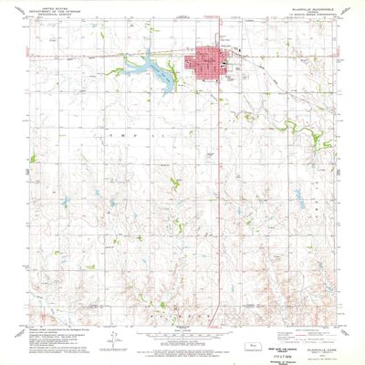 YellowMaps Plainville KS topo map, 1:24000 Scale, 7.5 X 7.5 Minute, Historical, 1978, Updated 1979, 27.04 x 21.05 in - Polypropylene