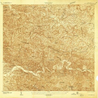 YellowMaps Alto Sano PR topo map, 1:20000 Scale, 7.5 X 7.5 Minute, Historical, 1938, 30.8 x 27.9 in - Tyvek