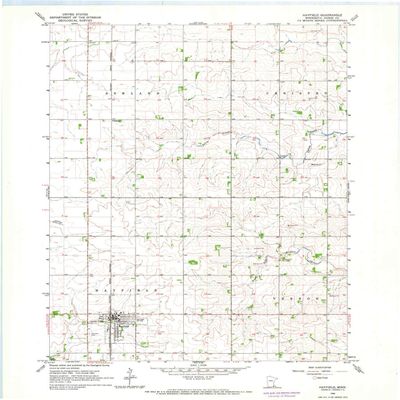YellowMaps Hayfield MN topo map, 1:24000 Scale, 7.5 X 7.5 Minute, Historical, 1966, Updated 1967, 27.23 x 21.53 in - Tyvek