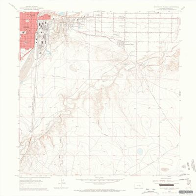 Southeast Pueblo CO topo map, 1:24000 Scale, 7.5 X 7.5 Minute, Historical, 1960, Updated 1966, 27.3 x 22.1 in - Tyvek