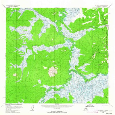 YellowMaps Iditarod B 5 AK topo map, 1:63360 Scale, 15 X 15 Minute, Historical, 1954, Updated 1964, 20.9 x 18.1 in - Tyvek