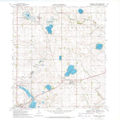 YellowMaps Bingham Lake MN topo map, 1:24000 Scale, 7.5 X 7.5 Minute, Historical, 1970, Updated 1972, 27.23 x 21.53 in - Tyvek