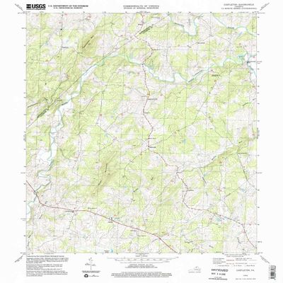 YellowMaps Castleton VA topo map, 1:24000 Scale, 7.5 X 7.5 Minute, Historical, 1994, Updated 1997, 26.9 x 22 in - Tyvek