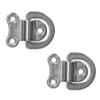 AB Tools Folding Pad Eye Ring Tie Down Anchor Marine Grade 316 Stainless Steel 2 Pack view 1
