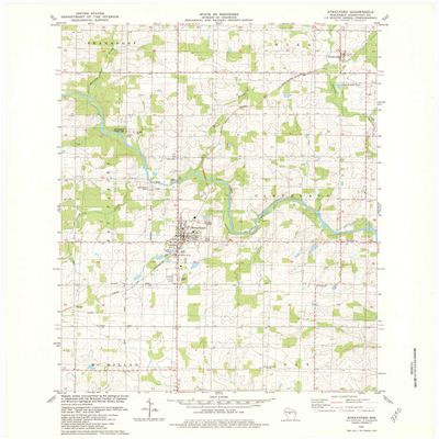 YellowMaps Stratford WI topo map, 1:24000 Scale, 7.5 X 7.5 Minute, Historical, 1981, Updated 1982, 27.31 x 22.57 in - Polypropylene