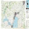 YellowMaps Appleton WI topo map, 1:100000 Scale, 30 X 60 Minute, Historical, 1984, Updated 1985, 24.11 x 38.21 in - Tyvek view 1