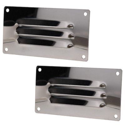 AB Tools 2 Pack 127mm x 66mm Stainless Steel Small Horizontal Vent