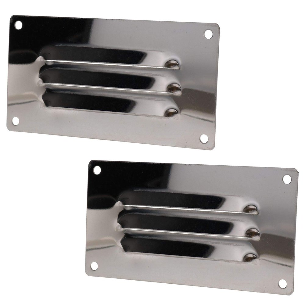 AB Tools 2 Pack 127mm x 66mm Stainless Steel Small Horizontal Vent