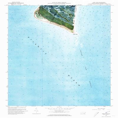 YellowMaps Cape Fear NC topo map, 1:24000 Scale, 7.5 X 7.5 Minute, Historical, 1970, Updated 1972, 26.7 x 21.9 in - Tyvek