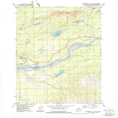 YellowMaps Anchorage C 6 NE AK topo map, 1:25000 Scale, 7.5 X 7.5 Minute, Historical, 1979, Updated 1979, 27 x 22 in - Tyvek