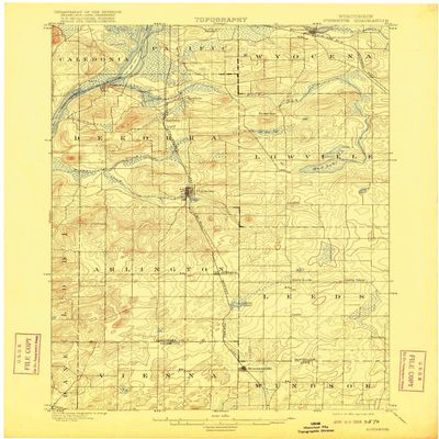YellowMaps Poynette WI topo map, 1:62500 Scale, 15 X 15 Minute, Historical, 1901, Updated 1916, 19.97 x 16.64 in - Tyvek
