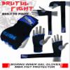Brutul Padded Inner Gel Gloves Training Gel Elastic Hand Wraps for Boxing Gloves Quick Wraps Men & Women Kickboxing Muay Thai MMA Bandages Wrist Wrap Protector Handwraps (Pair) (Blue, XL) view 4