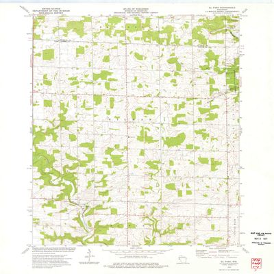 YellowMaps El Paso WI topo map, 1:24000 Scale, 7.5 X 7.5 Minute, Historical, 1974, Updated 1977, 27.25 x 21.53 in - Tyvek