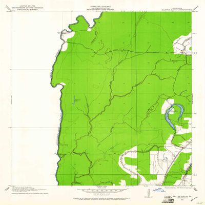 YellowMaps Baxter Bayou LA topo map, 1:24000 Scale, 7.5 X 7.5 Minute, Historical, 1911, Updated 1961, 26.8 x 21.9 in - Polypropylene