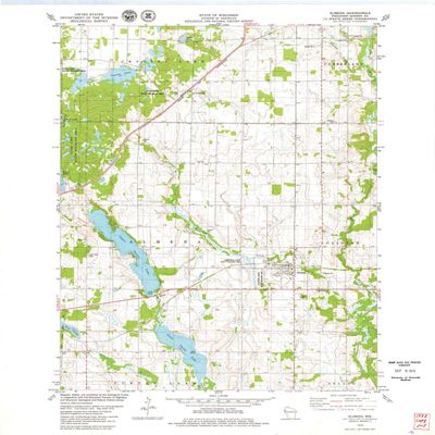 YellowMaps Almena WI topo map, 1:24000 Scale, 7.5 X 7.5 Minute, Historical, 1978, Updated 1979, 27.22 x 22.04 in - Tyvek