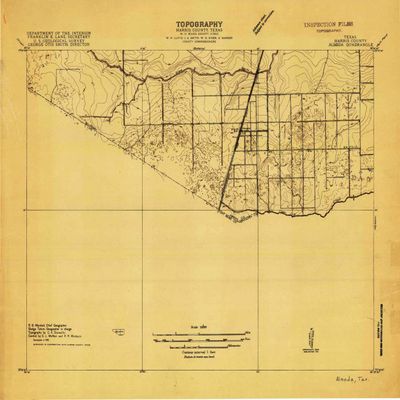 YellowMaps Almeda TX topo map, 1:24000 Scale, 7.5 X 7.5 Minute, Historical, 1915, 18.9 x 22.9 in - Tyvek