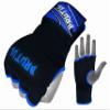 Brutul Padded Inner Gel Gloves Training Gel Elastic Hand Wraps for Boxing Gloves Quick Wraps Men & Women Kickboxing Muay Thai MMA Bandages Wrist Wrap Protector Handwraps (Pair) (Blue, L) view 2