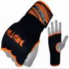 Brutul Padded Inner Gel Gloves Training Gel Elastic Hand Wraps for Boxing Gloves Quick Wraps Men & Women Kickboxing Muay Thai MMA Bandages Wrist Wrap Protector Handwraps (Pair) (Orange, L) view 2