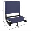 Sports Unlimited - Bleacher Chairs with Back and Cushion - Stadium Seats with Back Support Wide and Regular, Stadium Chair view 2