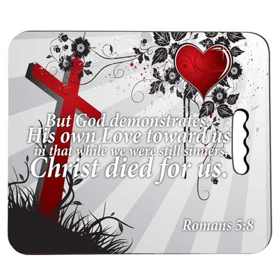 VictoryStore Church Cushions - Great for Church Bench Cushion and Church Kneeler Cushion Set of 2 (Romans 5:8)