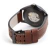 Hamilton Khaki Aviation Automatic Men's Watch, 46mm Stainless Steel Case, Swiss Made, Black Dial Analog Wrist Watch for Men, 200m Waterproof, Sapphire Crystal, 3-Hand Movement, Cow Leather Strap view 4