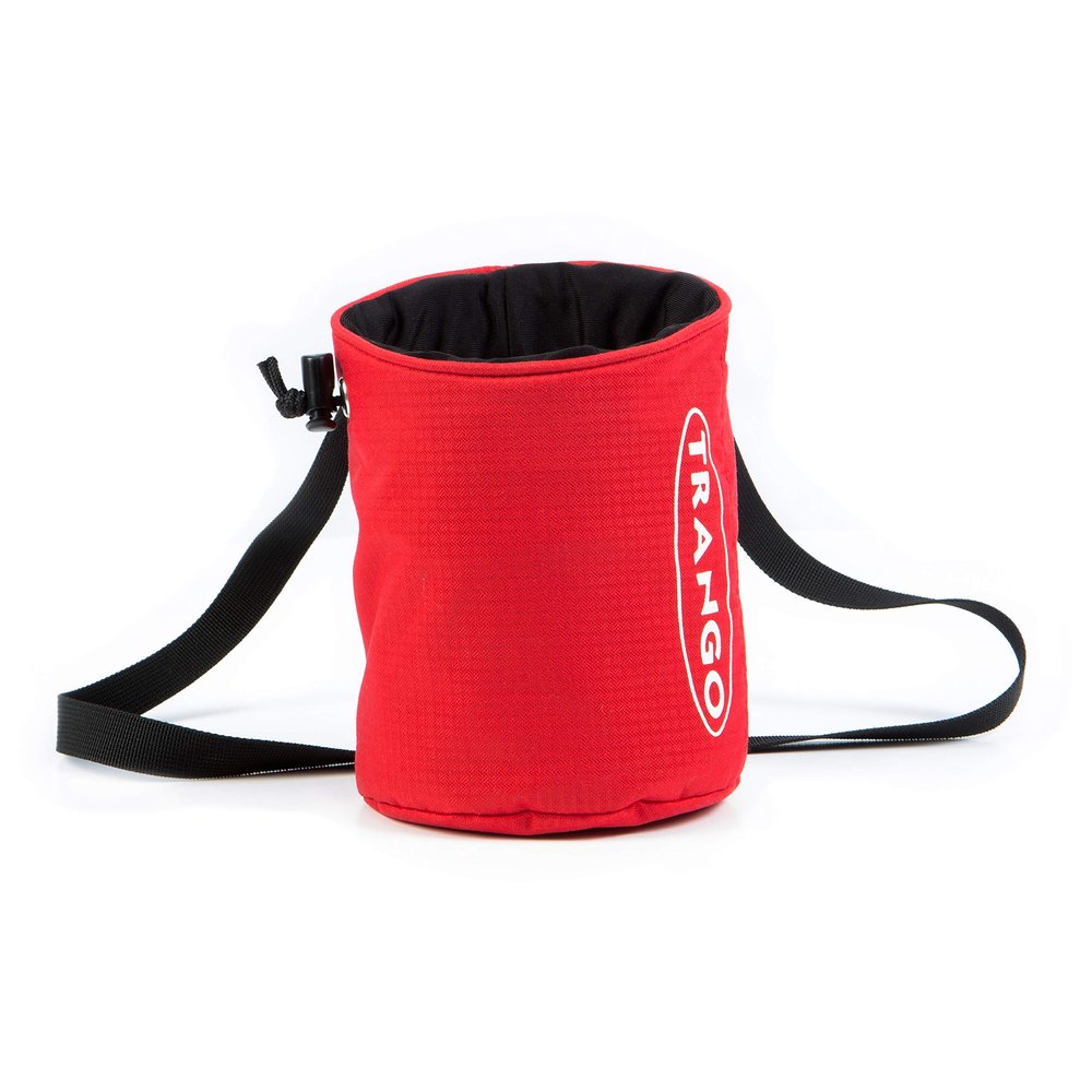 TRANGO 40 Cal Chalk Bag for Rock Climbing, Red