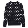 BOBOYOYO Girls Sweaters Cotton Kids Heart Sweater Valentine Holiday Pullover Teen Clothes Crew Neck Knit Top Long Sleeve Black view 2