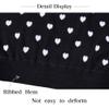 BOBOYOYO Girls Sweaters Cotton Kids Heart Sweater Valentine Holiday Pullover Teen Clothes Crew Neck Knit Top Long Sleeve Black view 4