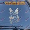 German Shepherd Head Dog Decal Sticker Car Vinyl K9 Police Pick Size Color b (Silver, 8'' (20.3cm)) view 1