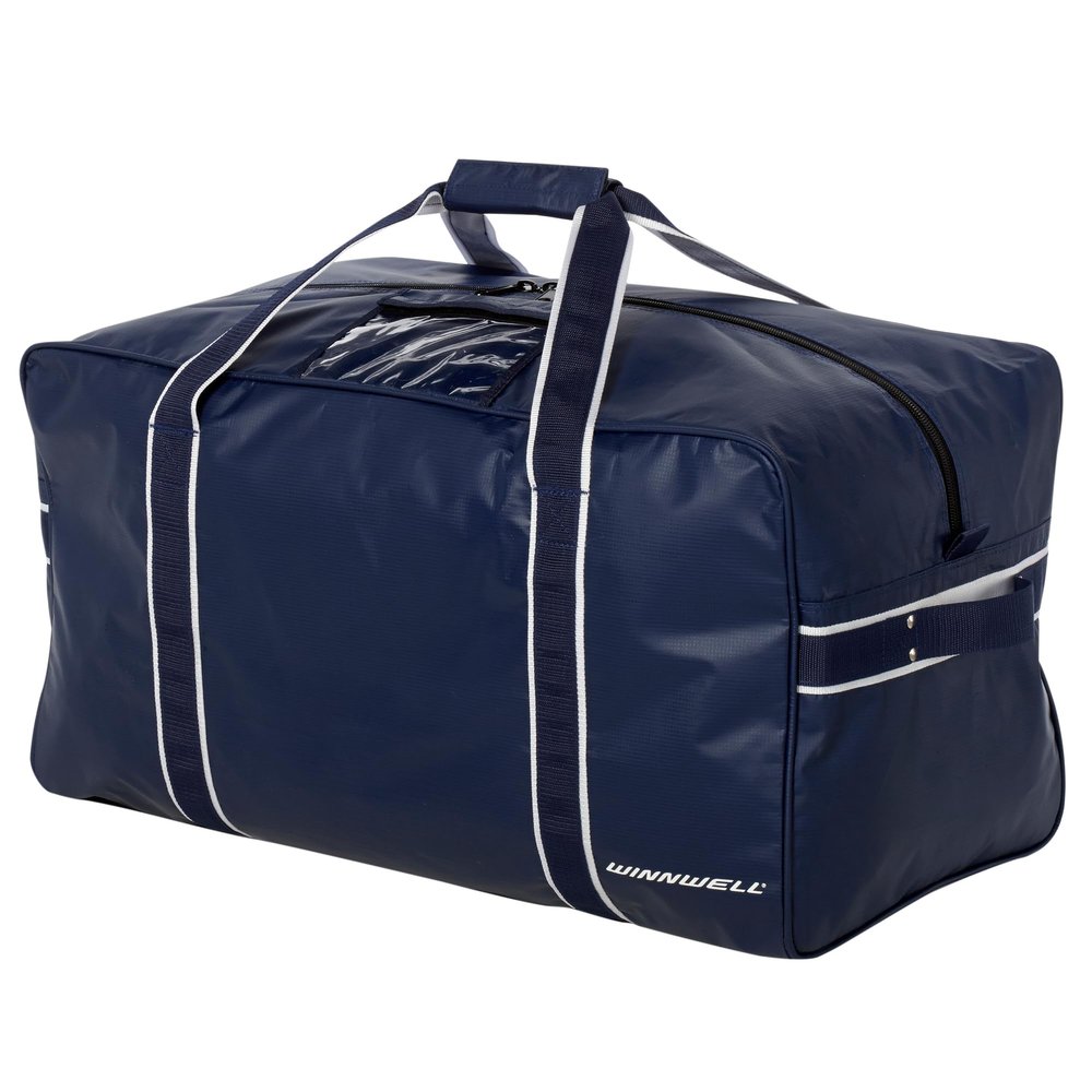 Winnwell Classic Team Hockey Bag - Durable Ice Hockey Bags for Equipment & Accessories - Sports Equipment Gear Bag Best For Ringette, Ice Skating, & Hockey Goalie Gear (Junior)