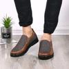 Asifn Men's Loafers Casual Slip On Dress Shoes Walking Leather Soft Boat Driving Lightweight Breathable Large Size Khaki(7.5 M US view 3