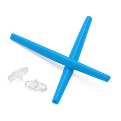ToughAsNails Blue Replacement Rubber Kits Ear Socks and Clear Nose Pads for Oakley Whisker Sunglasses