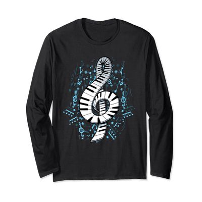 Awesome Piano Long Sleeve Shirt Piano Teacher Keyboard Music