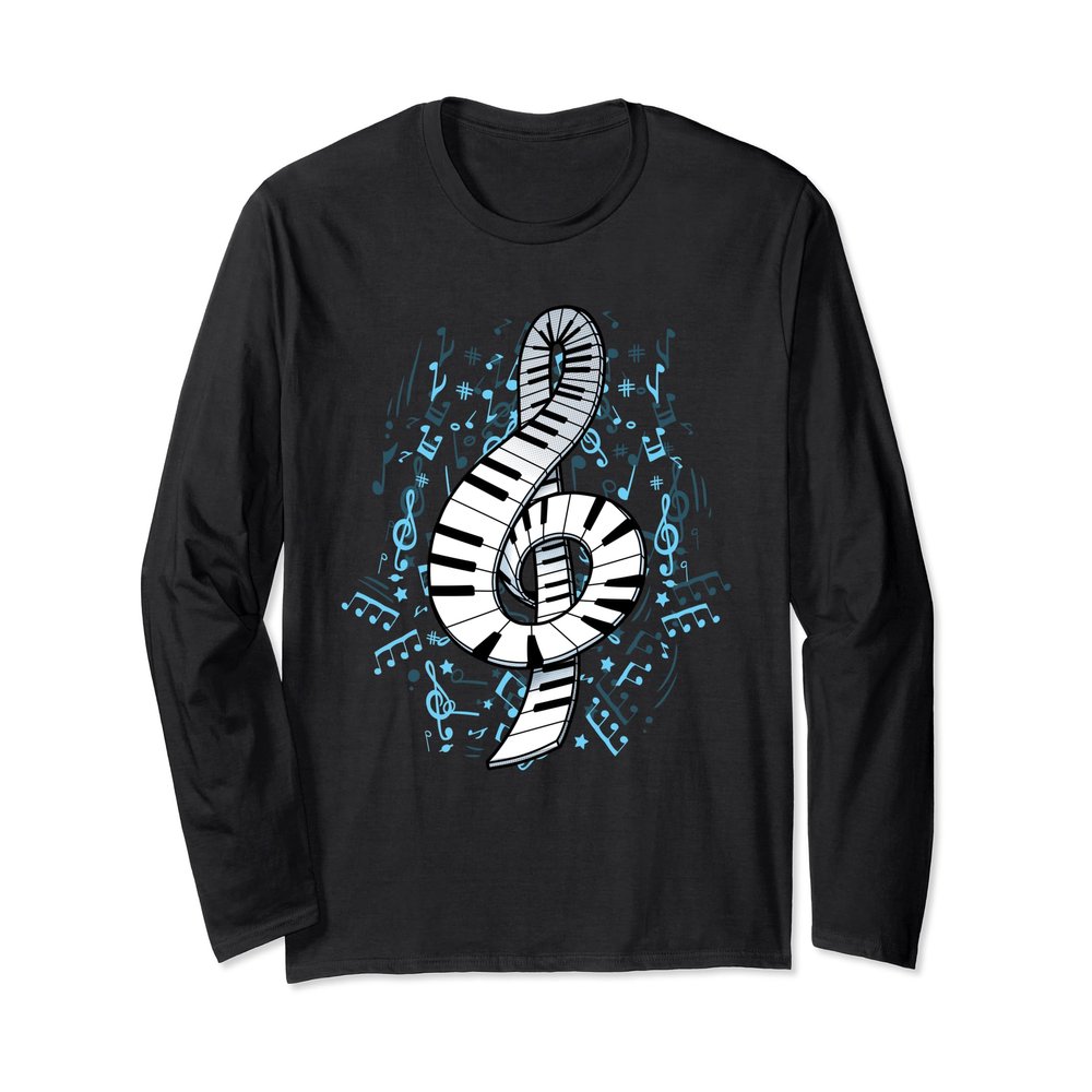 Awesome Piano Long Sleeve Shirt Piano Teacher Keyboard Music
