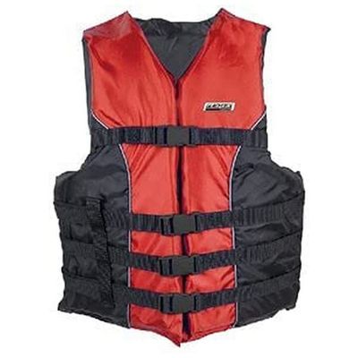 SEACHOICE 4-Belt Ski Vest (Color: Red, Size: 3XL/4XL)