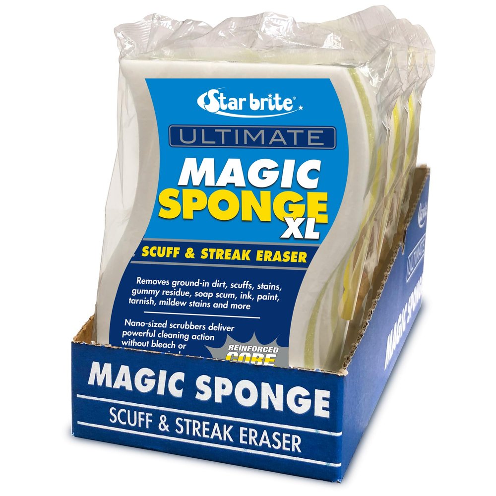 STAR BRITE Ultimate Magic Sponge XL, 8 Pack, Melamine Scuff Eraser