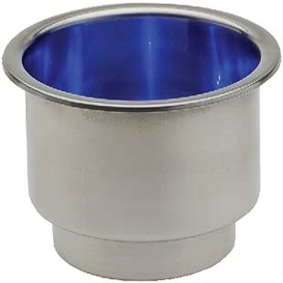 attwood 11786B7 LED Stainless Steel Drink Holders, w/Blue LEDs