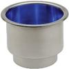 attwood 11786B7 LED Stainless Steel Drink Holders, w/Blue LEDs view 1